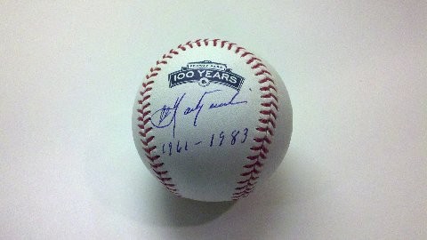 Carl Yastrzemski Commemorating 100th Fenway Park Anniversary Baseball