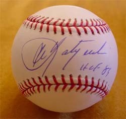 次世代クイーンThe Struts Young & Dangerous直筆サイン Carl Yastrzemski Autographed Baseball with HOF 89 Inscription