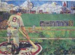 Carl Yastrzemski Limited Edition Lithograph Autographed by Yaz and Artist Opie Otterstad. 
