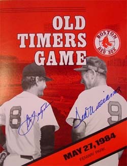Carl Yastrzemski and Ted Williams Autographed Program