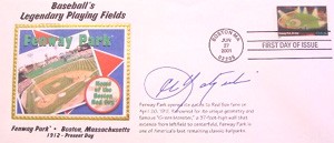Carl Yastrzemski Autographed Special Post Office Cover Honoring Fenway Park