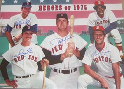 1975 Boston Red Sox Championship Team Heroes Autographed Photo 