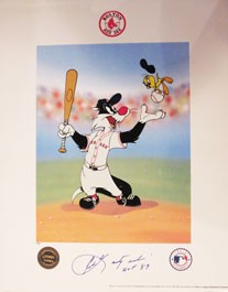 Carl Yastrzemski Looney Tunes Autograph