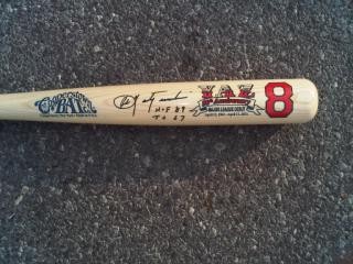 Carl Yastrzemski 50 Years Major League Debut with Red Sox Commemorative Autographed Bat
