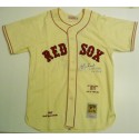 Carl Yastrzemski Autographed 1967 Mitchell and Ness Jersey with HOF 1989 and TC 1967 Inscriptions