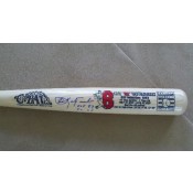 Carl Yastrzemski Autographed HOF STAT Bat