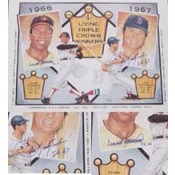 Frank Robinson and Carl Yastrzemski Autographed Lithograph