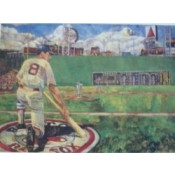 Carl Yastrzemski Limited Edition Lithograph Autographed by Yaz and Artist Opie Otterstad. 
