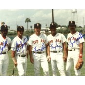 1981 Boston Red Sox Greats Autographed Photo 
