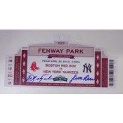Commemorative Ticket from 100 years of Fenway Park Celebration Autographed by Carl Yastrzemski and Jim Rice
