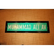 Signed Muhammad Ali Street sign in Mint condition