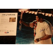  16x20 Mint Condition Muhammad Ali carrying the Olympic Torch at the Opening Ceremonies of the 1996 Olympics in Atlanta Comes with Letter of Authenticity