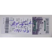 Game Ticket from 100 years of Fenway Park Celebration Autographed by Carl Yastrzemski