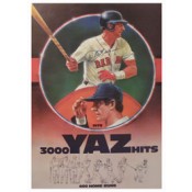 Carl Yastrzemski Autographed 3000 Hit 400 HR Poster
