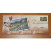 Carl Yastrzemski Autographed Photo File's First Day Cover Commemorating Baseball Stadiums 